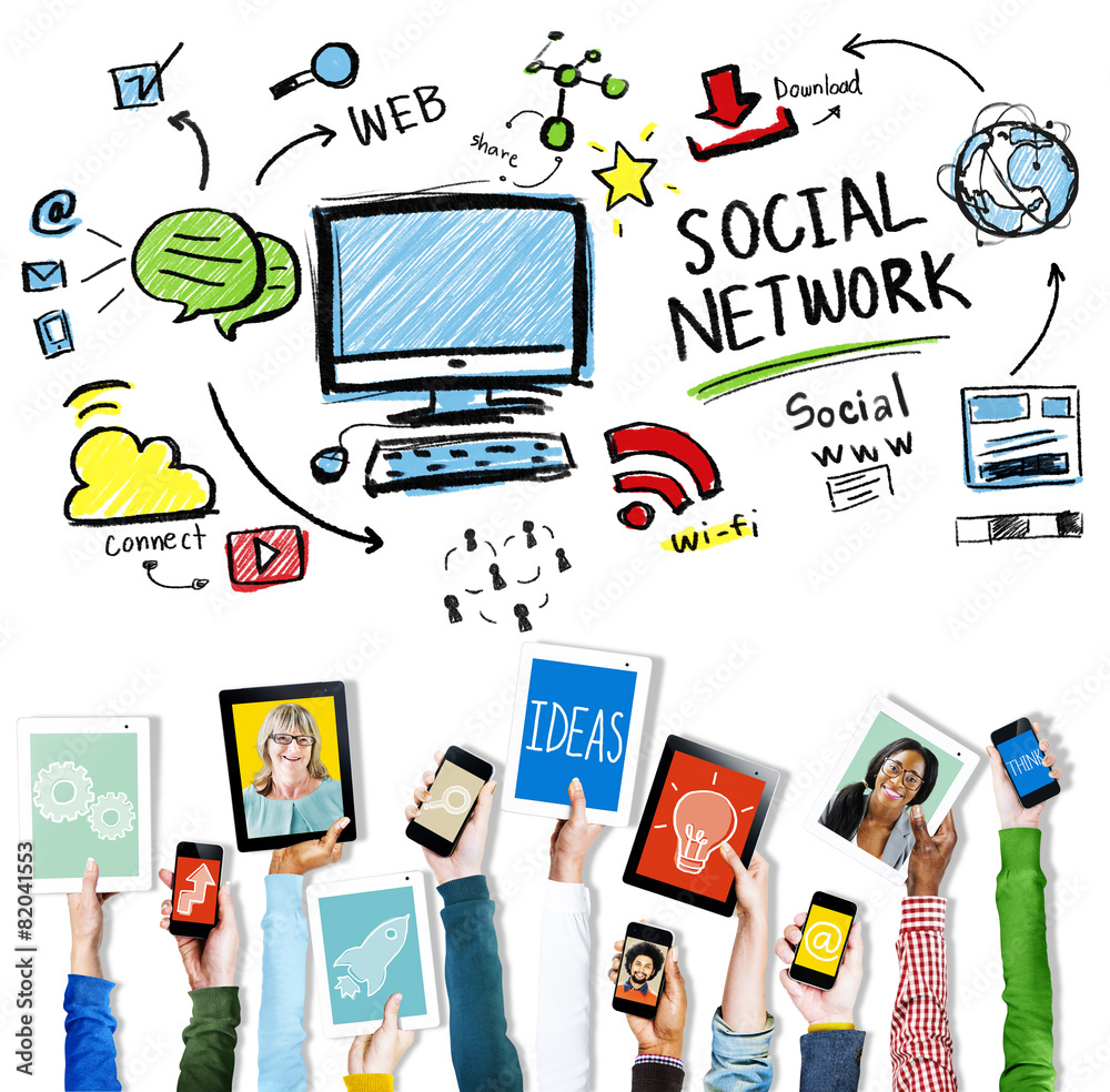 © Rawpixel.com - Social Network Social Media Internet WWW Web Online Concept