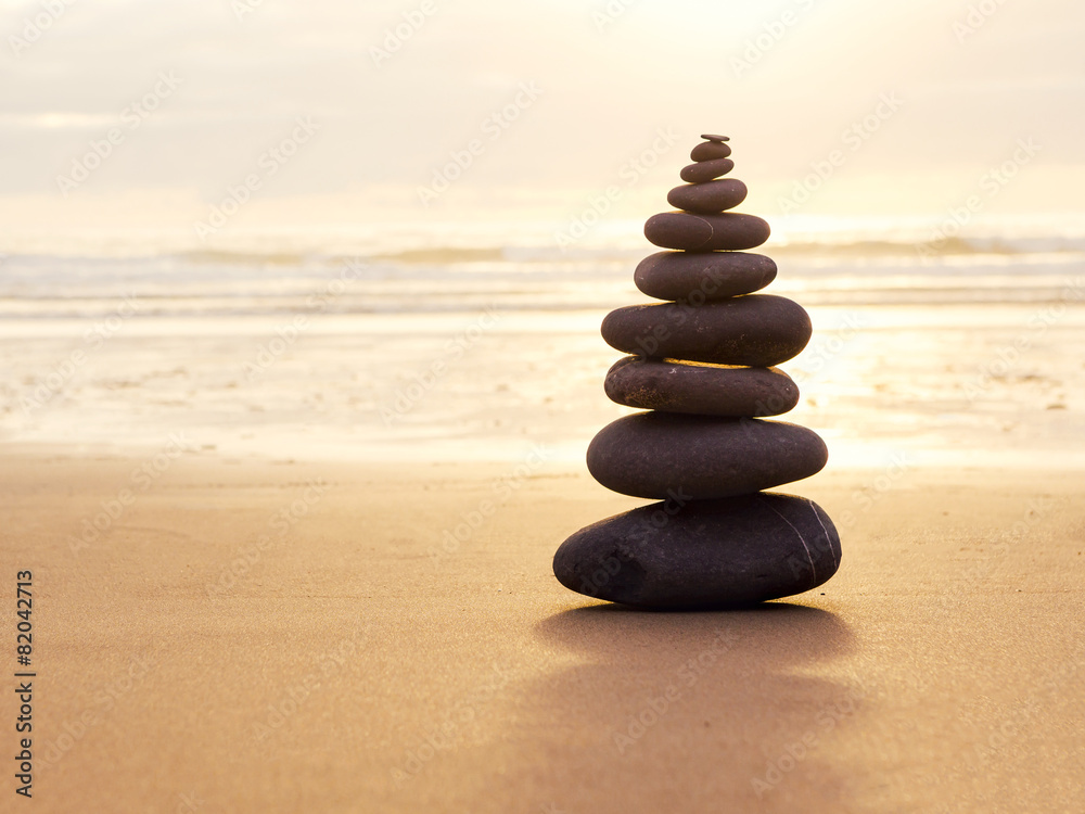 Fotobehang Zen Stenen Evenwicht #82042713