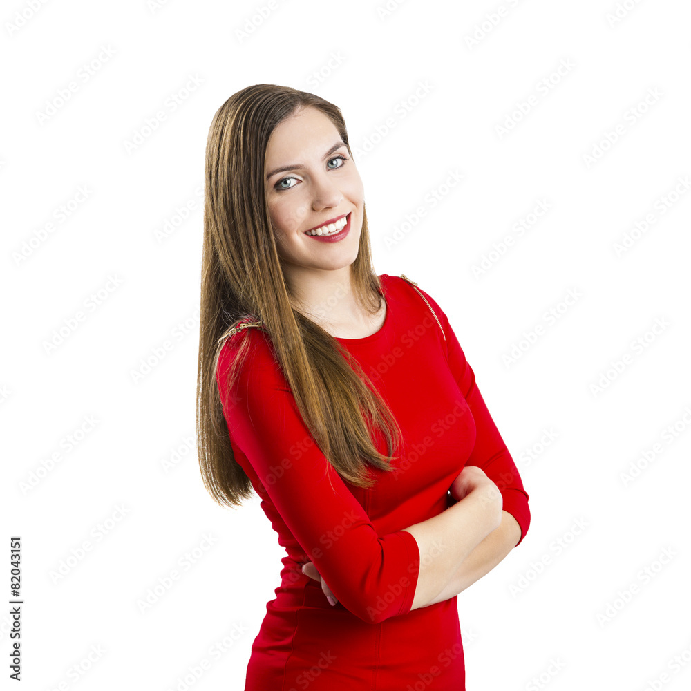 Woman in red Woman in red