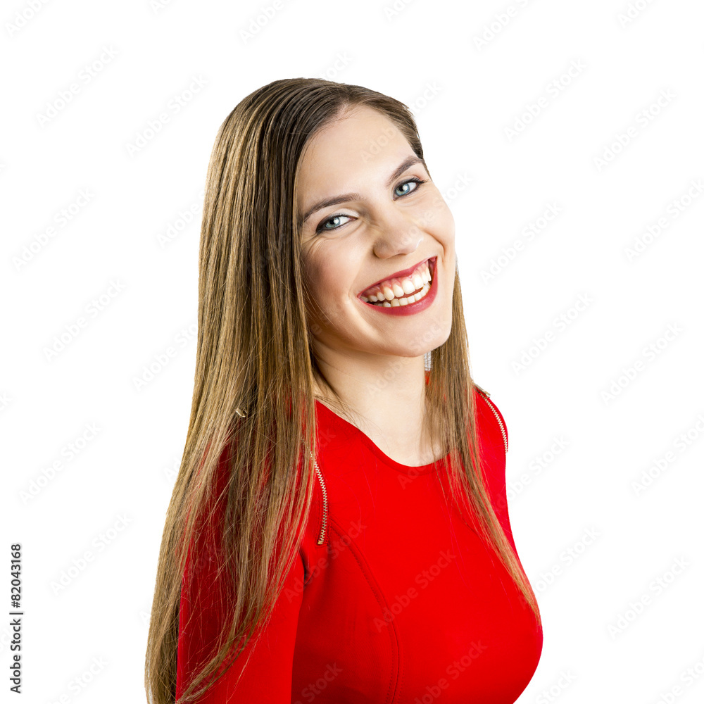 Woman in red Woman in red