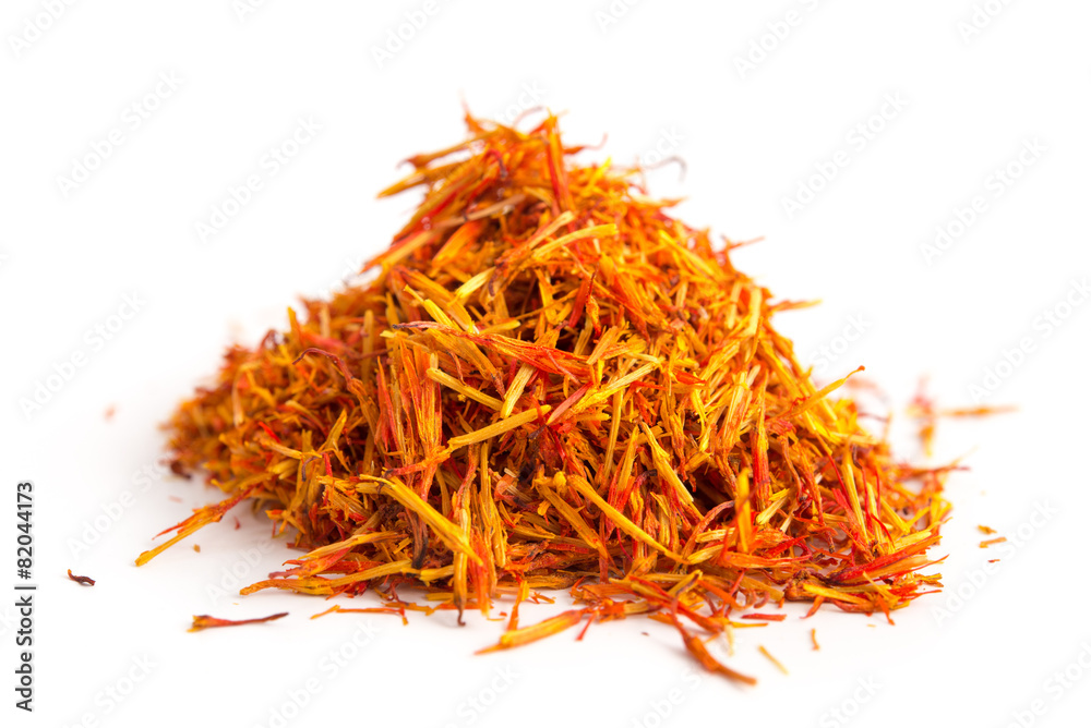 Fototapeta premium Blütenblätter der Färberdistel