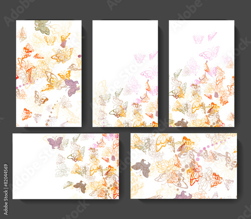 background of butterflies