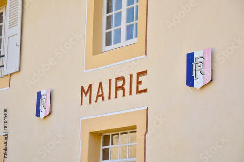 Façade de la Mairie de Sainte Croix en Jarez (Loire)