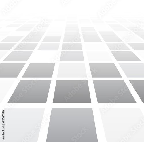 Perspective checkered surface.