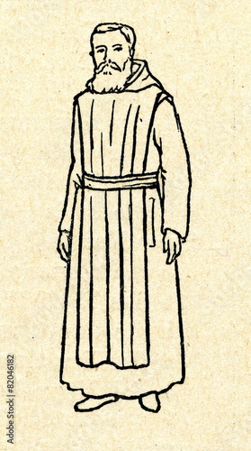 Canvas Print Trappist monk