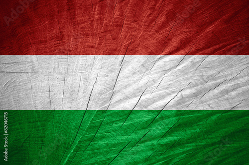 Canvas Print flag of Hungary