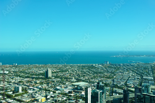 Melbourne City Aerial View
