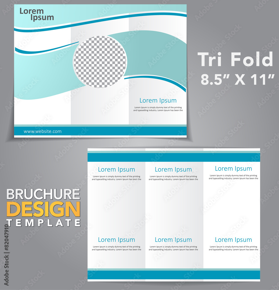 Tri Fold Brochure Vector Design