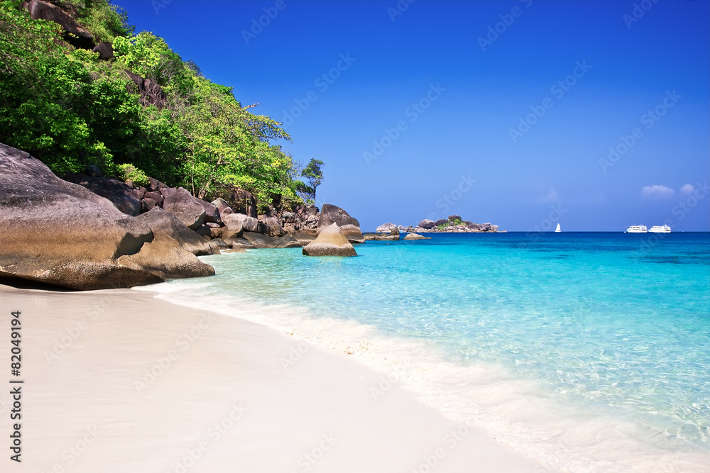 Tropical white sand beach