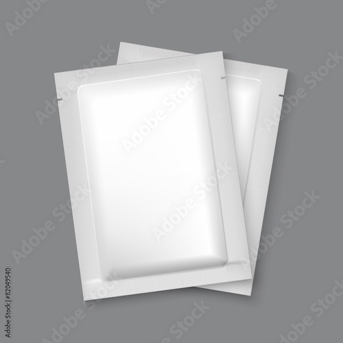 Mockup Blank Foil Packaging.