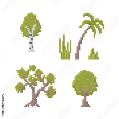Pixel Art Trees