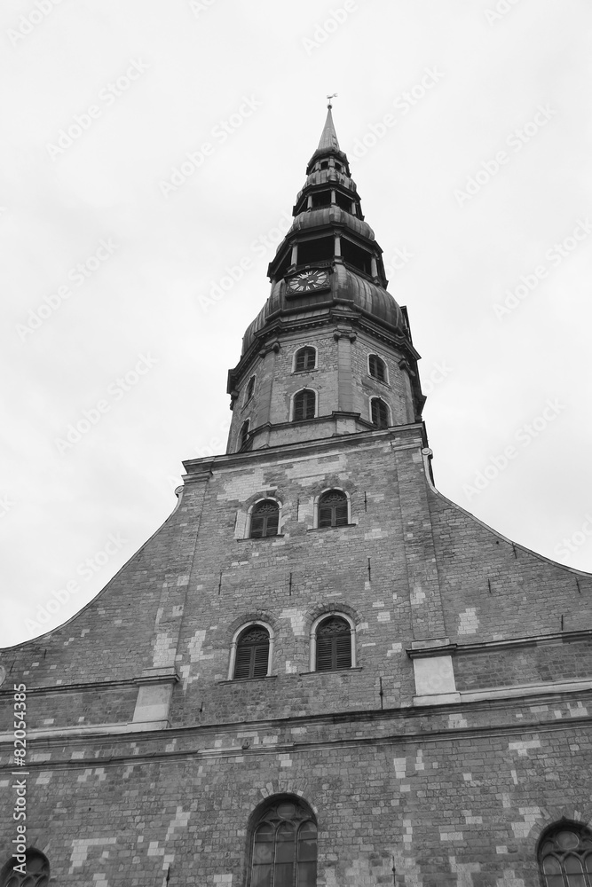 The St. Peter's Church in Riga.