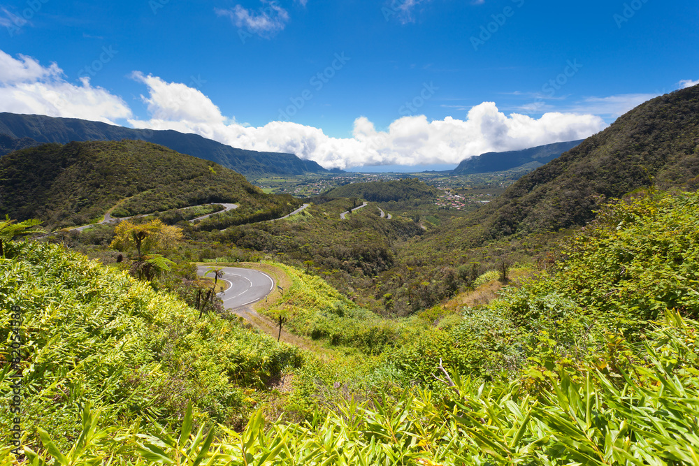 paysage des hautes plaines, île de la Réunion