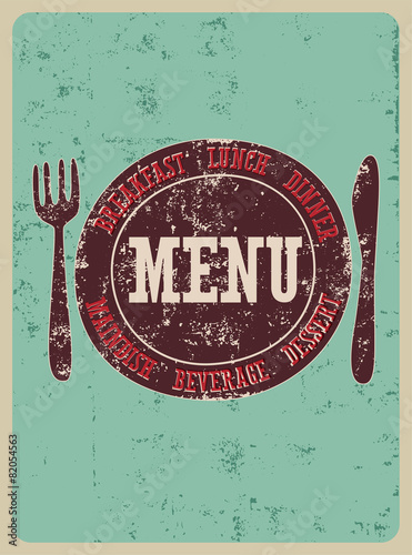 Vector restaurant menu design.