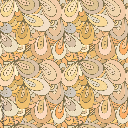 Abstract seamless doodle pattern