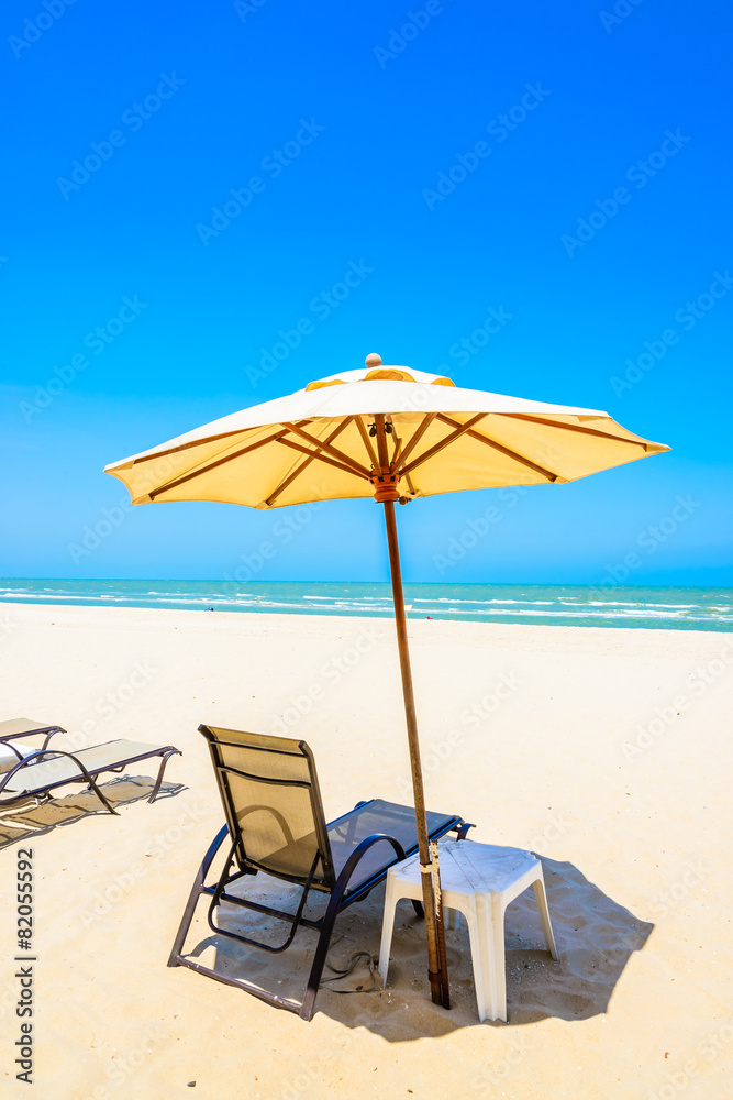 Umbrella beach chair