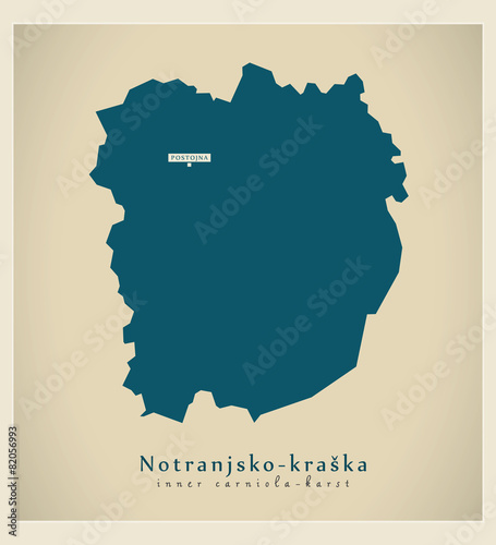 Modern Map - Notranjsko kraska SI
