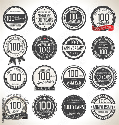 Anniversary label collection, 100 years