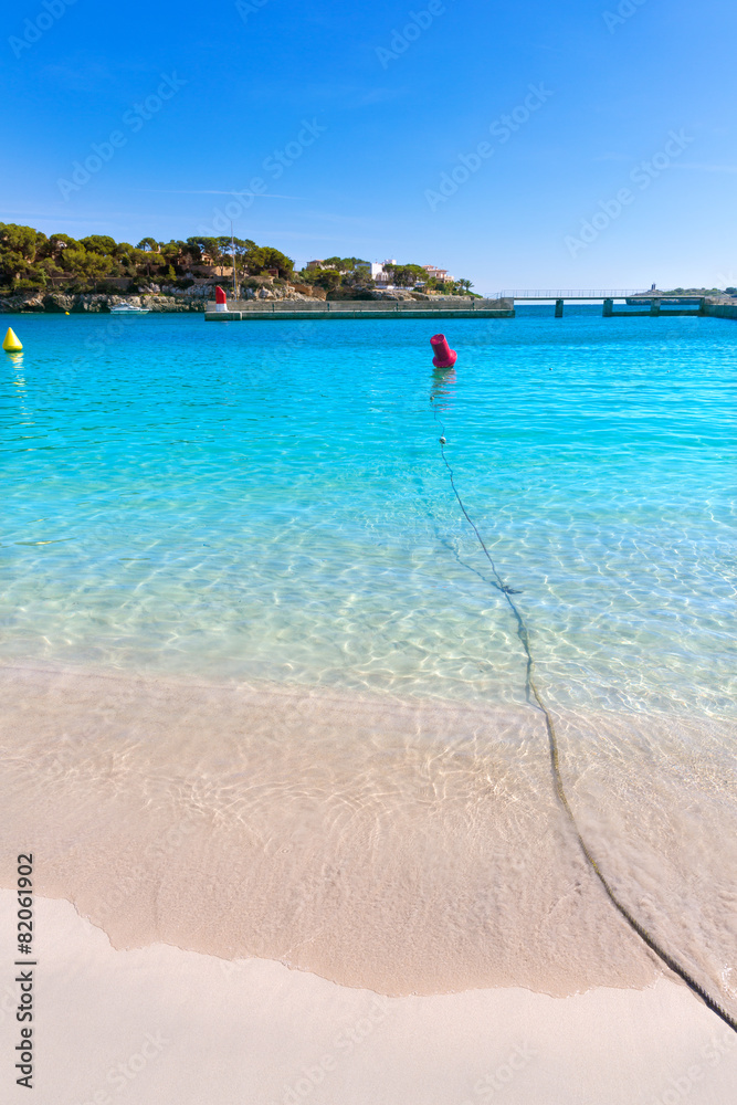 Fototapeta premium Majorca Porto Cristo beach in Manacor at Mallorca