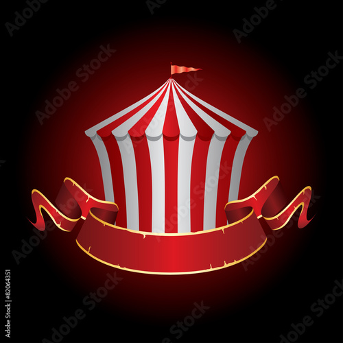 circus tent banner