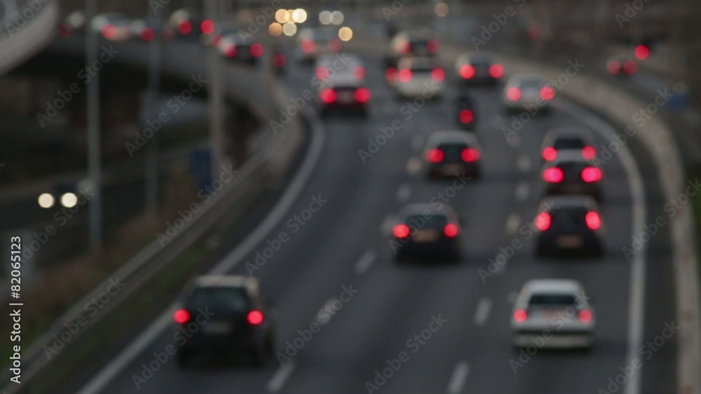 Blurred scene in the afternoon, of traffic and roads.Time Lapse Blurred scene in the afternoon, of traffic and roads.Time Lapse
