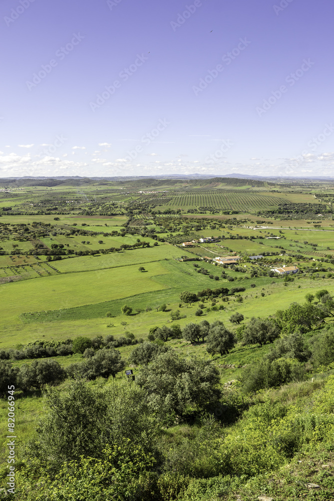 View from town of Monsaraz, on the right margin of the Guadiana