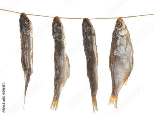 salted fish on a rope