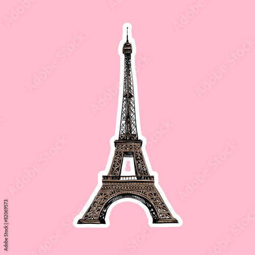 Eiffel Tower, Paris. France. Vector illustration