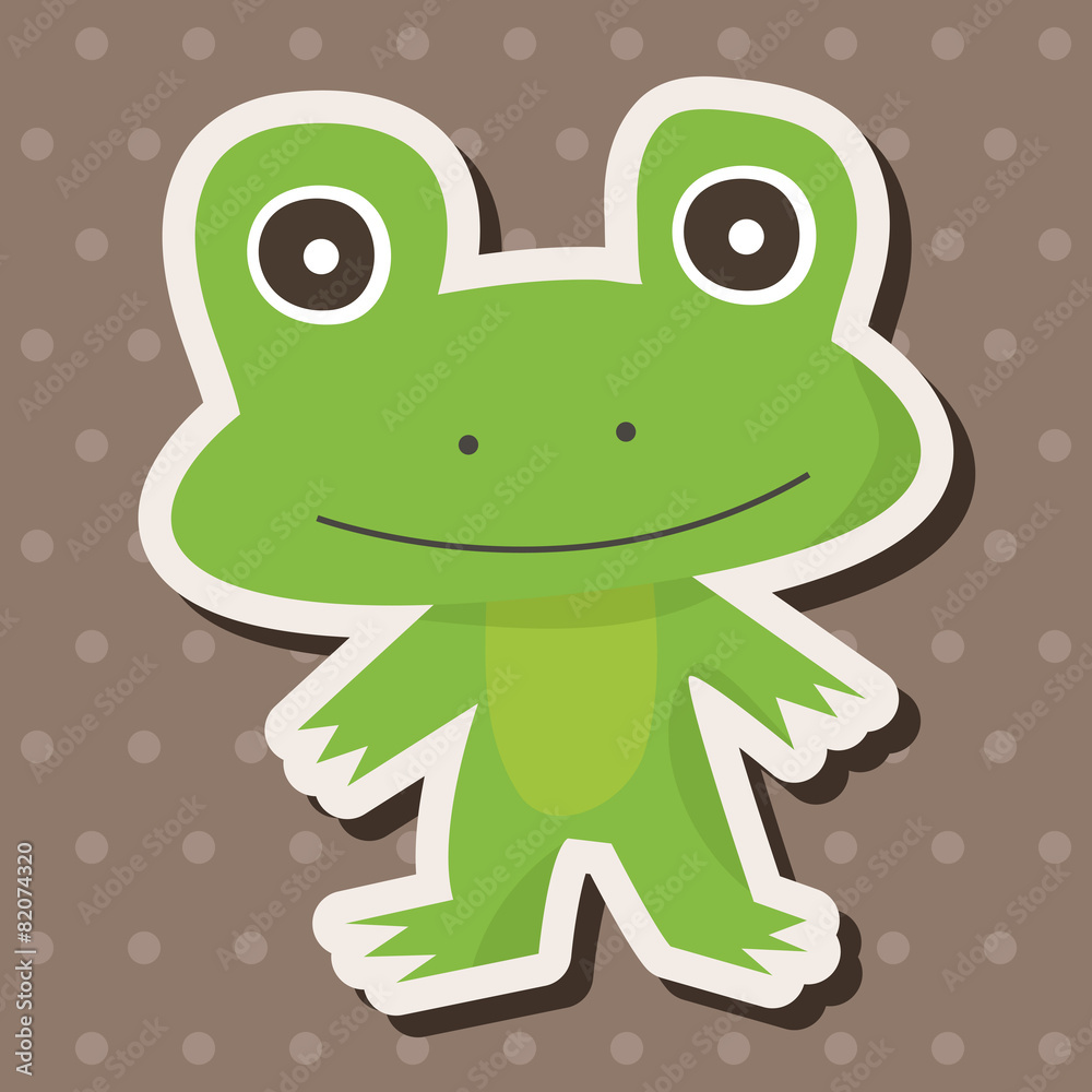 Fototapeta premium animal frog cartoon theme elements