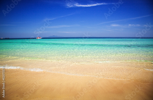 Untouched tropical beach  Thailand