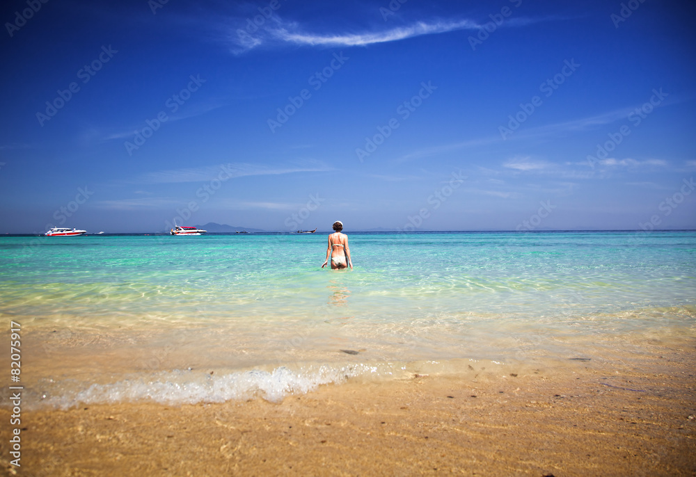 Untouched tropical beach, Thailand Untouched tropical beach, Thailand