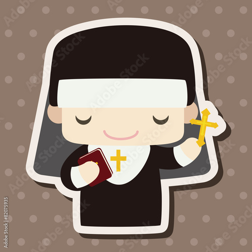 pastor and nun theme elements