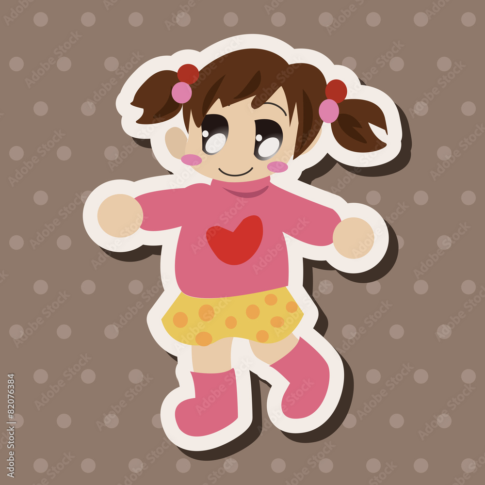 family girl character theme elements family girl character theme elements