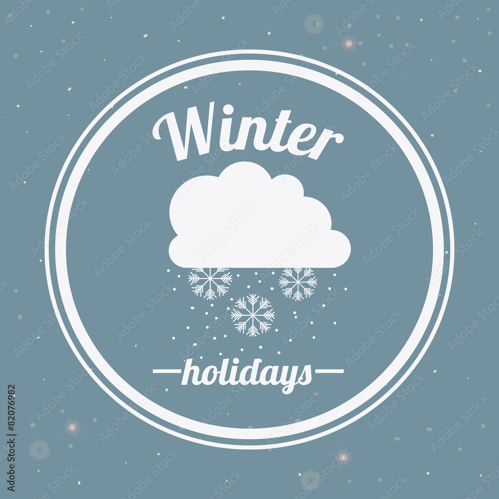 Naklejka premium Winter design