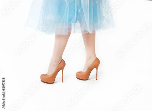 woman legs in elegant high heel shoes © Annatamila