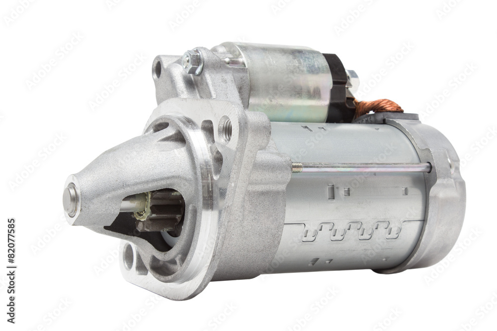 starter motor car on a white background