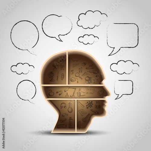 head - think book shelf