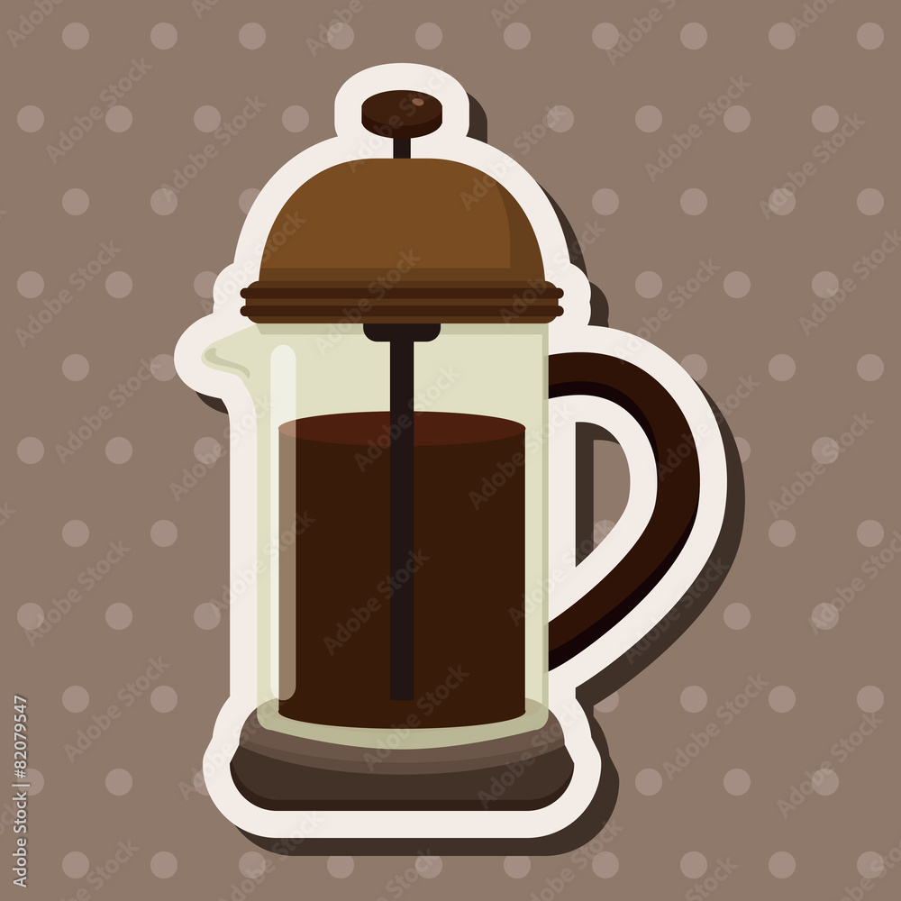 coffee kettle theme elements coffee kettle theme elements