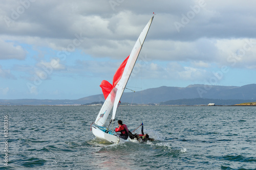 sailors on the yacht during training