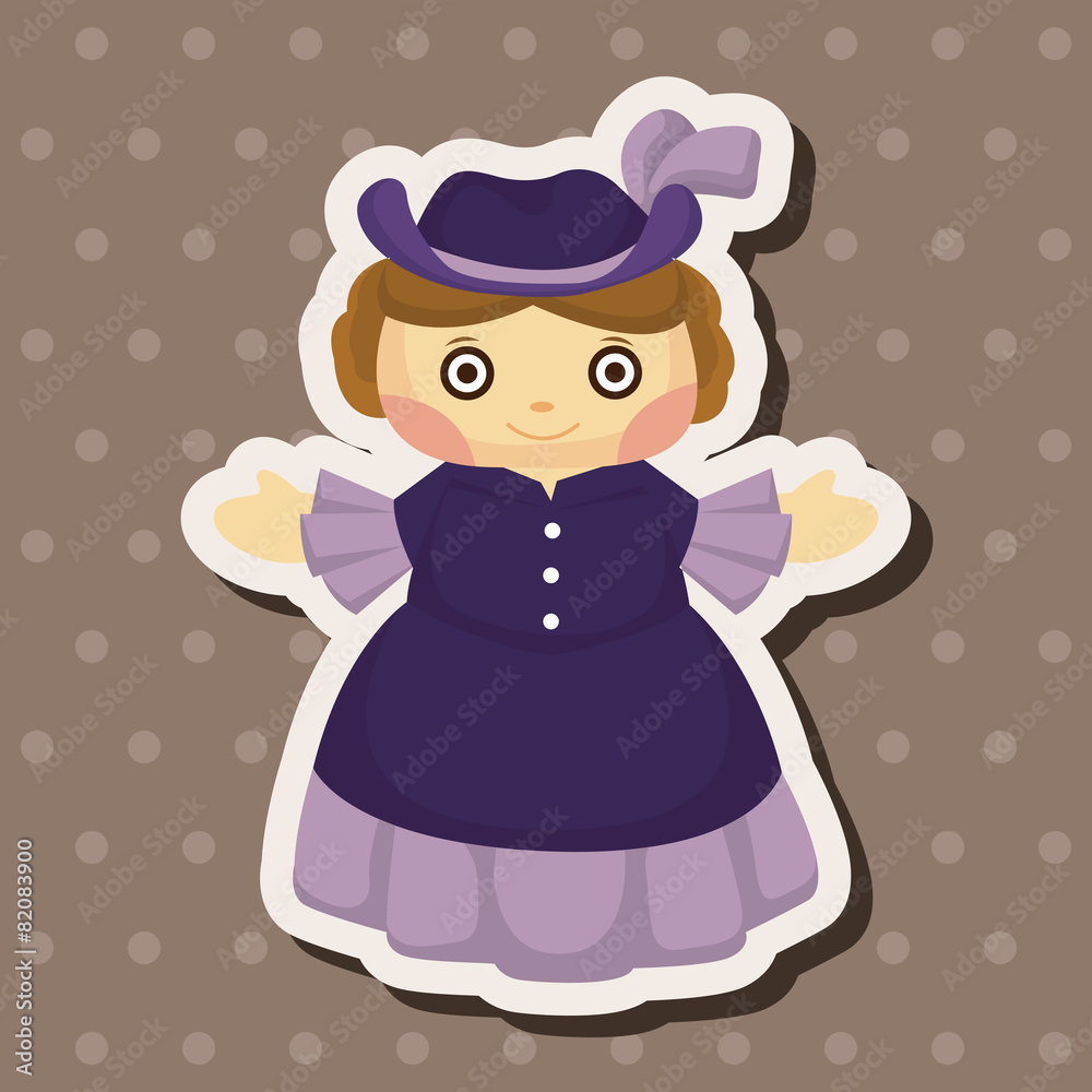 Medieval character cartoon theme elements Medieval character cartoon theme elements