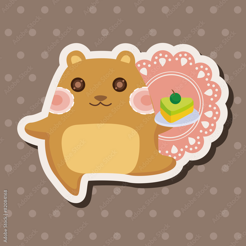 animal squirrel having afternoon tea theme elements animal squirrel having afternoon tea theme elements
