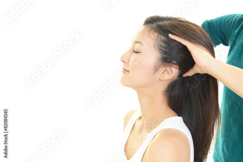 Wallpaper Mural フェイシャルマッサージを受ける女性 Torontodigital.ca