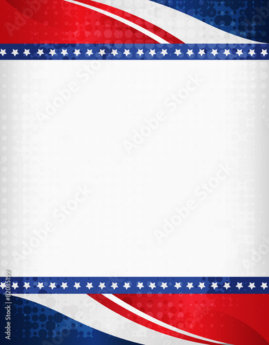 Grunge USA 4th of july frame