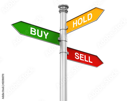 Direction Sign of Buy, Sell and Hold