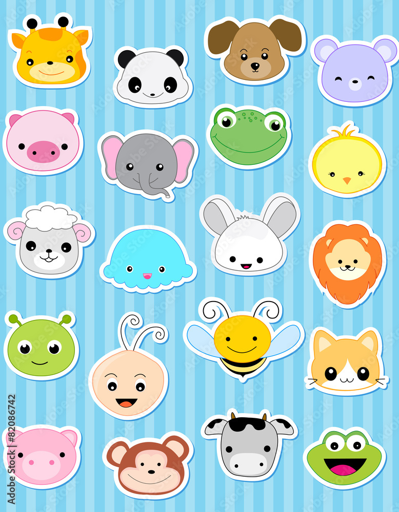 Animal stickers