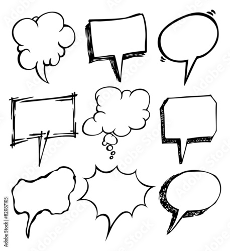 sketchy bubble speech