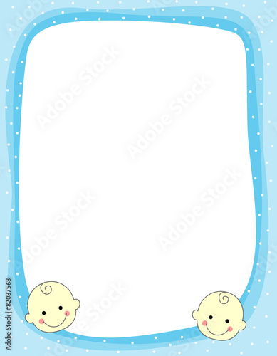 Baby boy arrival card