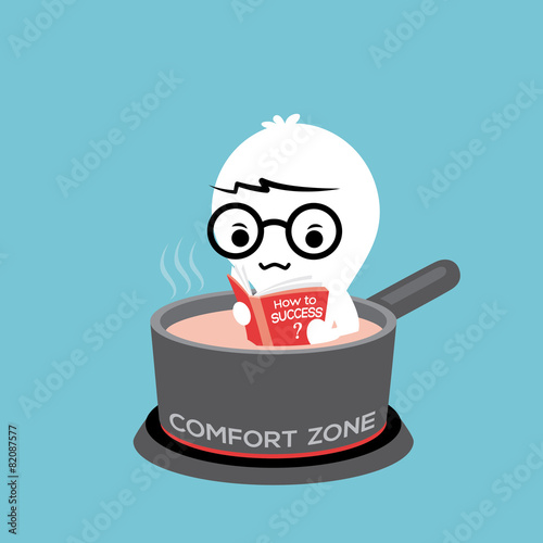 Comfort Zone cartoon Illustration