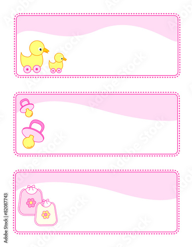 Printable baby gift tags / web header