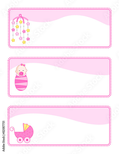 Printable baby gift tags / web header